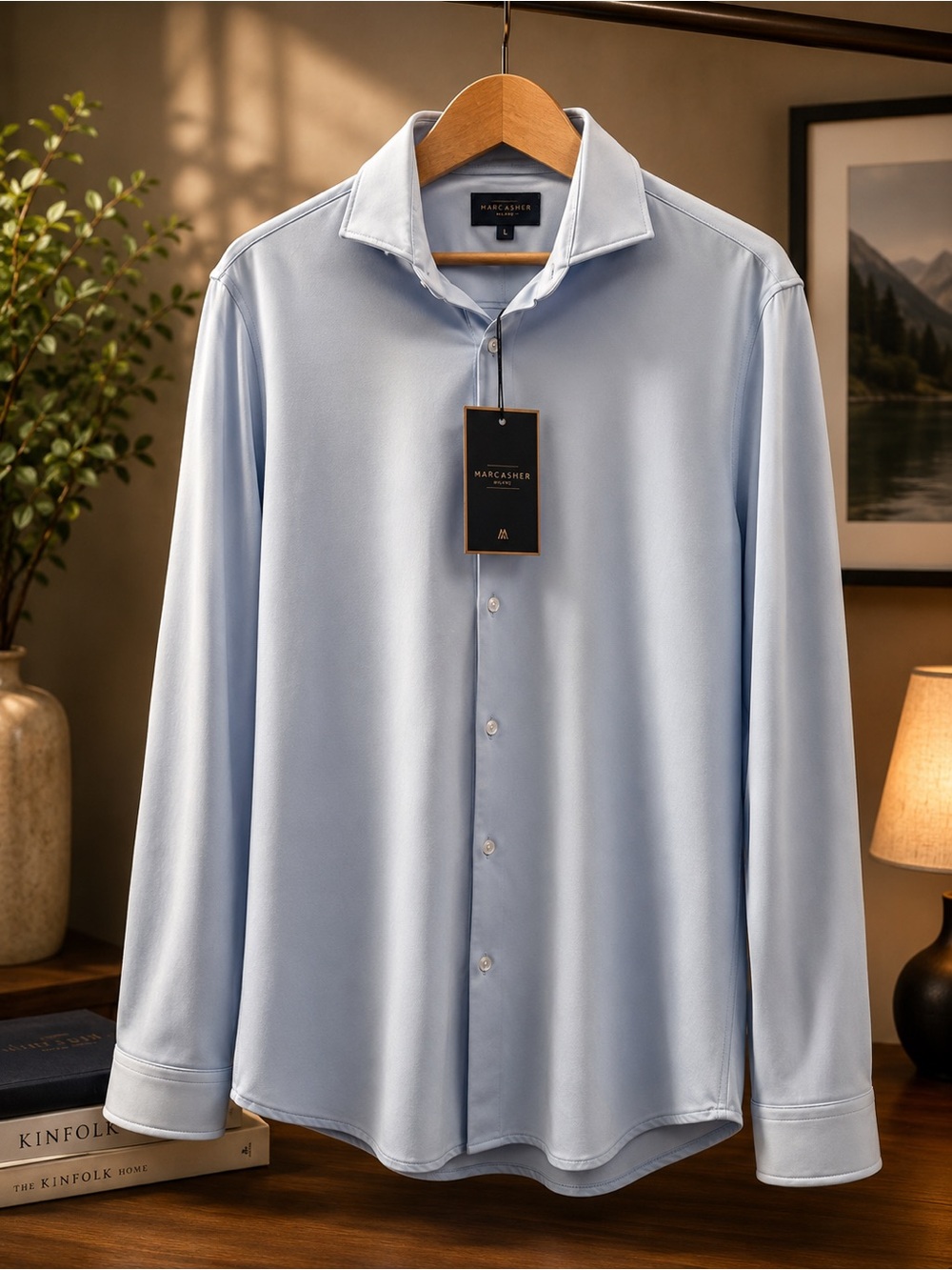 Light Blue Men's Dress Shirt